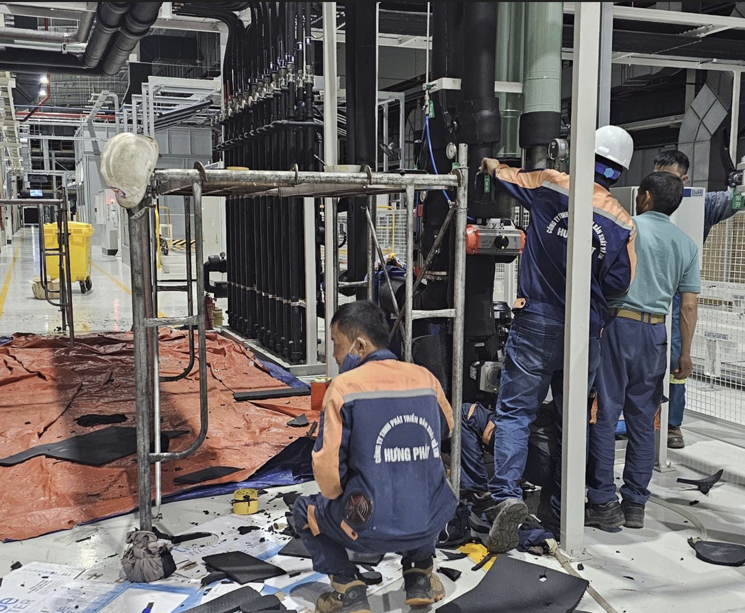 Bảo ôn đường ống lạnh Chiller ô tô Thành Công