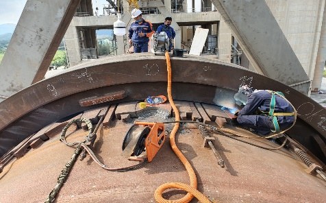Bảo trì lò nung clinker Xi măng Thăng Long